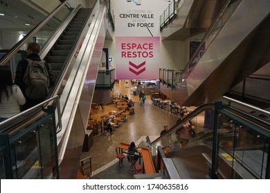 Quebec, Canada, 10 23 2017 : View Of Montreal Underground City At Centre Eaton De Montreal Area