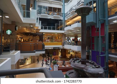 Quebec, Canada, 10 23 2017 : View Of Montreal Underground City At Place Montreal Trust Area