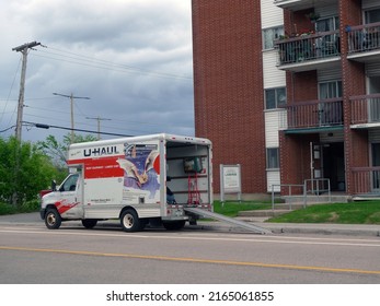 Quebec, Canada - 2022-06-05: A U-Haul Rental Moving Truck