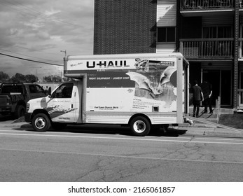 Quebec, Canada - 2022-06-05: A U-Haul Rental Moving Truck