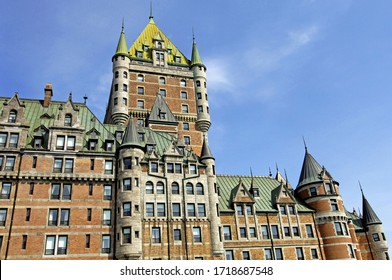 Quebec; Canada- June 25 2018 : Le Chateau Frontenac Built In 1893 By Bruce Price 