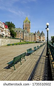 Quebec; Canada- June 25 2018 : Le Chateau Frontenac Built In 1893 By Bruce Price 