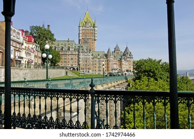 Quebec; Canada- June 25 2018 : Le Chateau Frontenac Built In 1893 By Bruce Price 