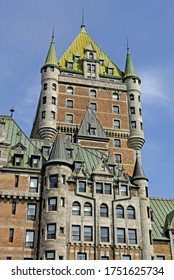 Quebec; Canada- June 25 2018 : Le Chateau Frontenac Built In 1893 By Bruce Price 