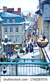 QUEBEC CITY, CANADA - 2018. Quebec City Winter Carnival