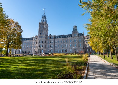 Quebec City, Canada - 5 October 2019: National Assembly Of Quebec In The Autumn Season