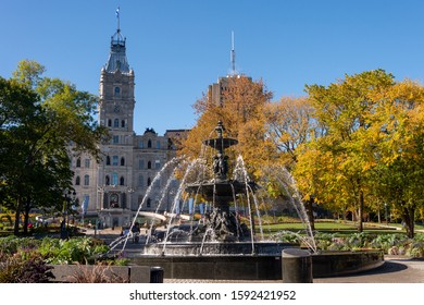 Quebec City, Canada - 5 October 2019: National Assembly Of Quebec In The Autumn Season