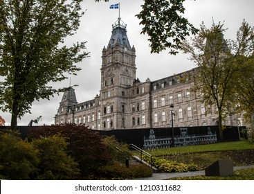 Quebec City Parliament Building Under Construction