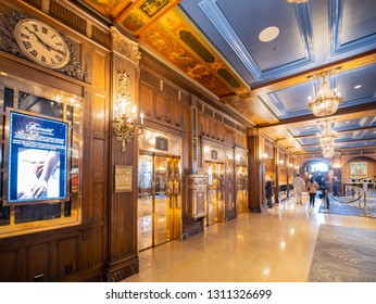 Quebec, OCT 1: Interior view of the famous Fairmont Le Château Frontenac on OCT 1, 2018 at Quebec, Canada - Shutterstock ID 1311326699