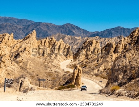 Quebrada de las flechas north of Cafayate in Argentina