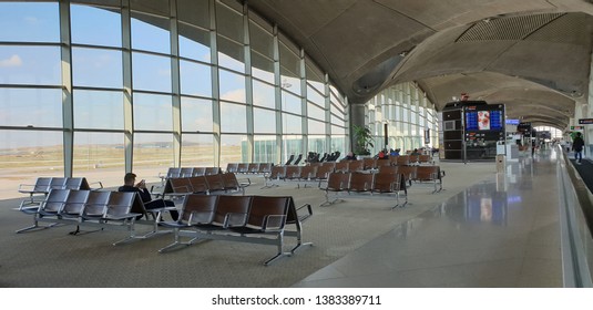Queen Alia Airport, Amman, Jordan - April,18, 2019 Queen Alia Airport a Jordan’s largest airport located in cappital city , Amman 