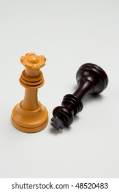 Queen defeats king - Shutterstock ID 48520483