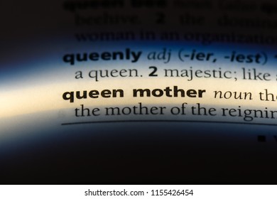 queen mother word in a dictionary. queen mother concept. - Shutterstock ID 1155426454