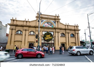 Queen Victoria Market With Merry Christmas Symbol, Melbourne, Australia - Wednesday 6 January 2015 4:45 PM