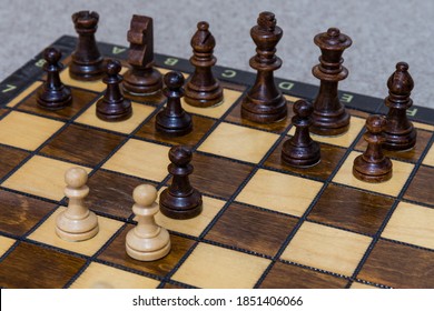 The Queen's Gambit Chess Move Explained On A Chess Board