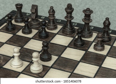 The Queen's Gambit Chess Move Explained On A Chess Board