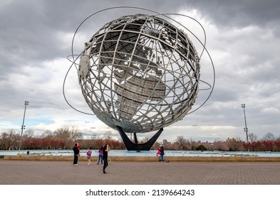 Queens, New York City, United States 28 Mar 2013: Unisphere at Flushing-Meadows-Park, Queens, New York City