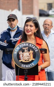 Queens, NY USA August 12, 2022. Senator Jessica Ramos Held A Press Conference In East Elmhurst For Storm Preparedness As Hurricane Season Approaches. 