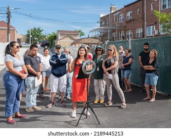 Queens, NY USA August 12, 2022. Senator Jessica Ramos Held A Press Conference In East Elmhurst For Storm Preparedness As Hurricane Season Approaches. 