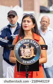 Queens, NY USA August 12, 2022. Senator Jessica Ramos Held A Press Conference In East Elmhurst For Storm Preparedness As Hurricane Season Approaches. 