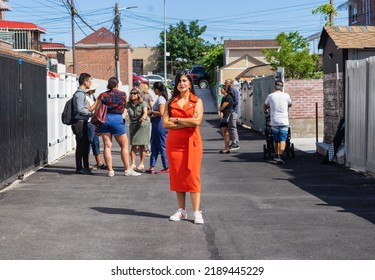 Queens, NY USA August 12, 2022. Senator Jessica Ramos Held A Press Conference In East Elmhurst For Storm Preparedness As Hurricane Season Approaches. 