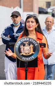 Queens, NY USA August 12, 2022. Senator Jessica Ramos Held A Press Conference In East Elmhurst For Storm Preparedness As Hurricane Season Approaches. 