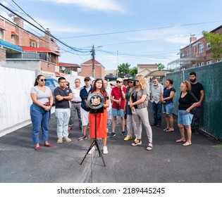 Queens, NY USA August 12, 2022. Senator Jessica Ramos Held A Press Conference In East Elmhurst For Storm Preparedness As Hurricane Season Approaches. 