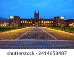 The Queens University in Belfast at twilight