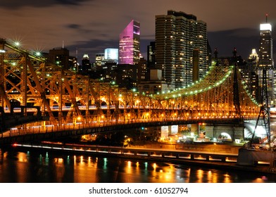 Queensboro Bridge At Night