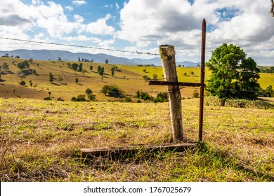 Queensland Countryside Landscape In The Dry Season