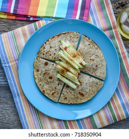 Quesadilla. Ham Apple And Cheese Quesadilla