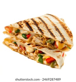 quesadilla in white background isolated - Powered by Shutterstock