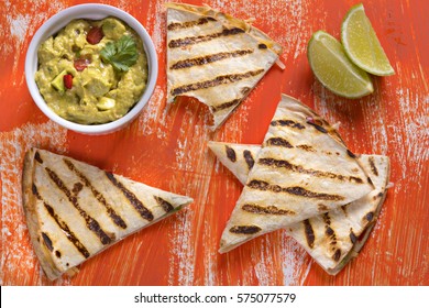 Quesadillas with guacamole - Powered by Shutterstock