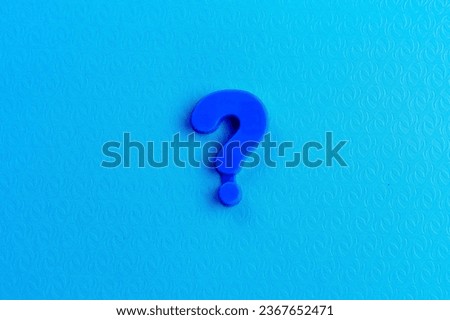 Question mark. Background with selective focus and copy space for text
