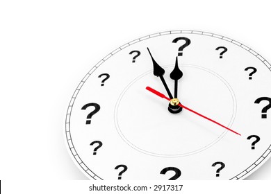 Question Mark Clock, Concept Of Time