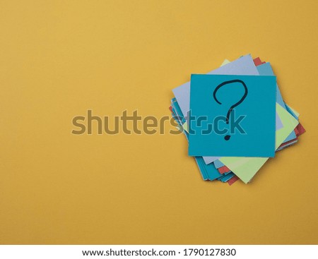 Question mark. Education and knowledge concept