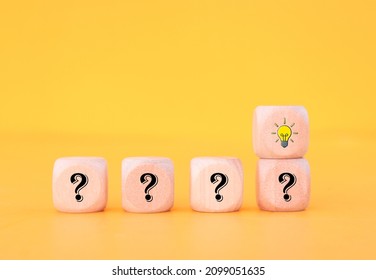 Question Mark Light Bulb On Wooden Stock Photo 2099051635 