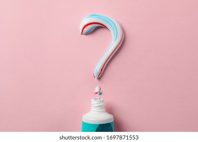 Question Mark Made Toothpaste Tube On Stock Photo (Edit Now) 1711191565