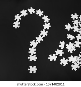 Question mark on a black background. Solving problems in business, family. How to do it. How to solve the problem and get out of this situation. Business matter. Startup. - Powered by Shutterstock - Get 15% off with code: PIKWIZARD15