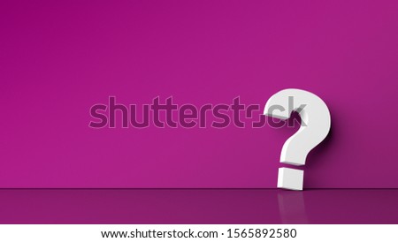 Question mark on a purple background. Background for design with graphic question
