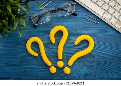 Question Mark Signs On Office Table Stock Photo 2159968211 | Shutterstock