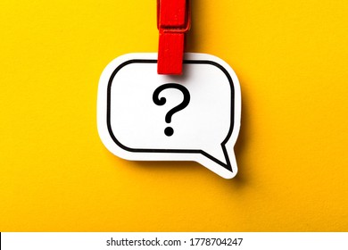 Question mark speech bubble with shadow for your edit.