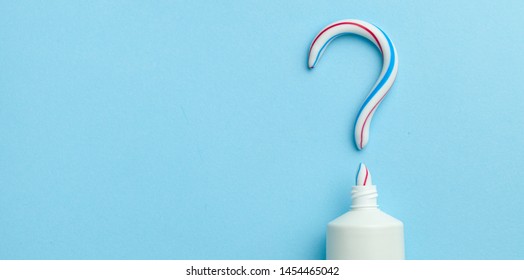 Question Mark Made Toothpaste Tube On Stock Photo (Edit Now) 1711191565