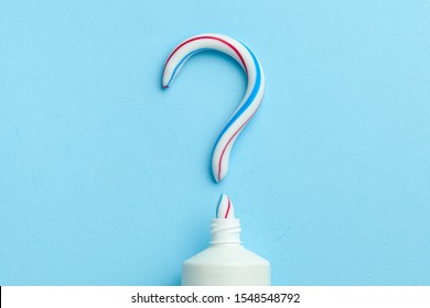 Question Mark Made Toothpaste Tube On Stock Photo (Edit Now) 1711191565