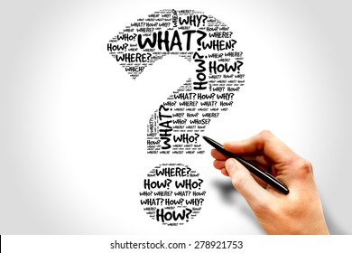Question mark, Question words concept - Shutterstock ID 278921753