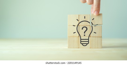 Question Marks Light Bulb Symbolizing Idea Stock Photo 2201149145 ...