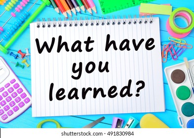 What Have You Learned Images Stock Photos Vectors Shutterstock