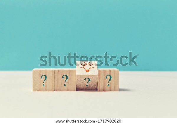 Questions Answers Creative Idea Think Different Stock Photo (Edit Now ...