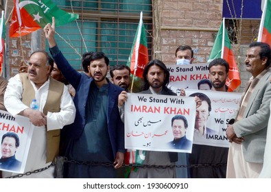 QUETTA, PAKISTAN - MAR 06: Tehreek-e-Insaf Are Holding Celebration Demonstration After Prime Minister Imran Khan Securing A Trust Vote In The National Assembly, On March 06, 2021 In Quetta.