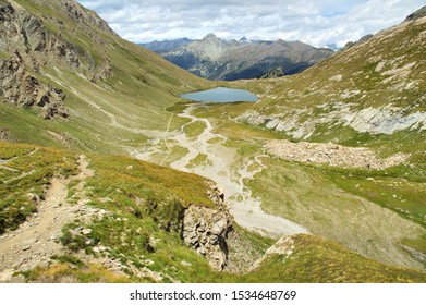 Queyras landscape, Egorgeou lake, French Hautes-Alpes